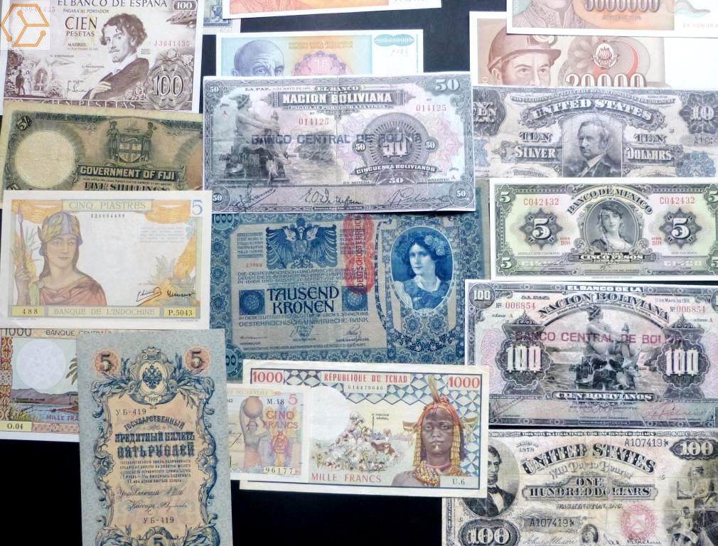 Lot de 700 billets du monde - Full Annonces