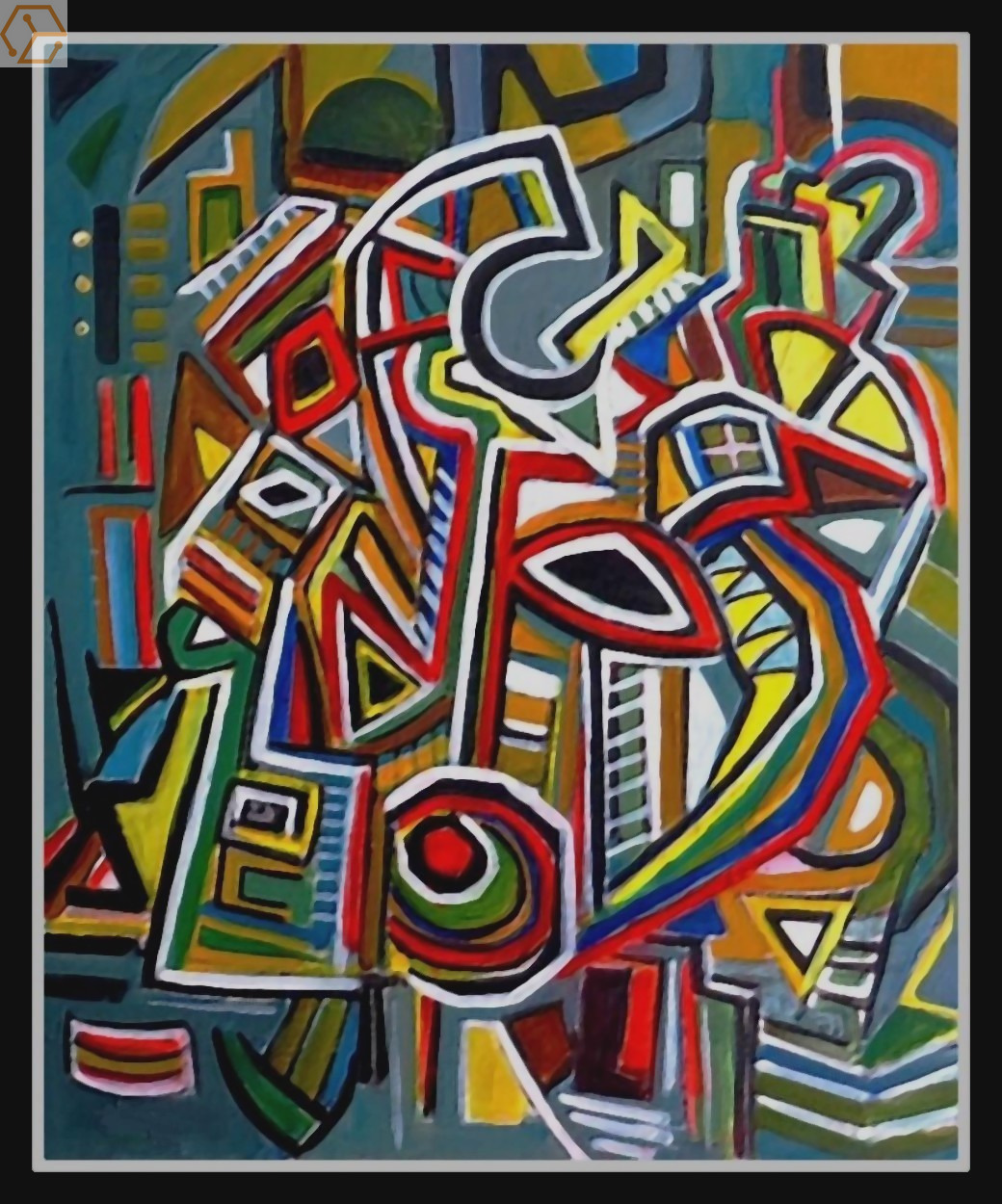 Skenggie tableau abstrait - Full Annonces