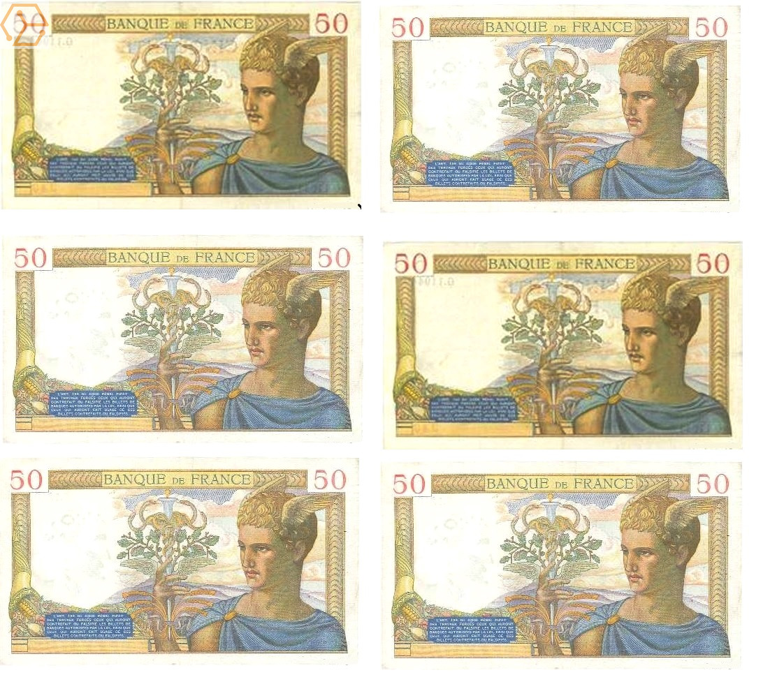 Annonces similaires F 18 50 f ceres lot de 6 billets dates rares - Full Annonces